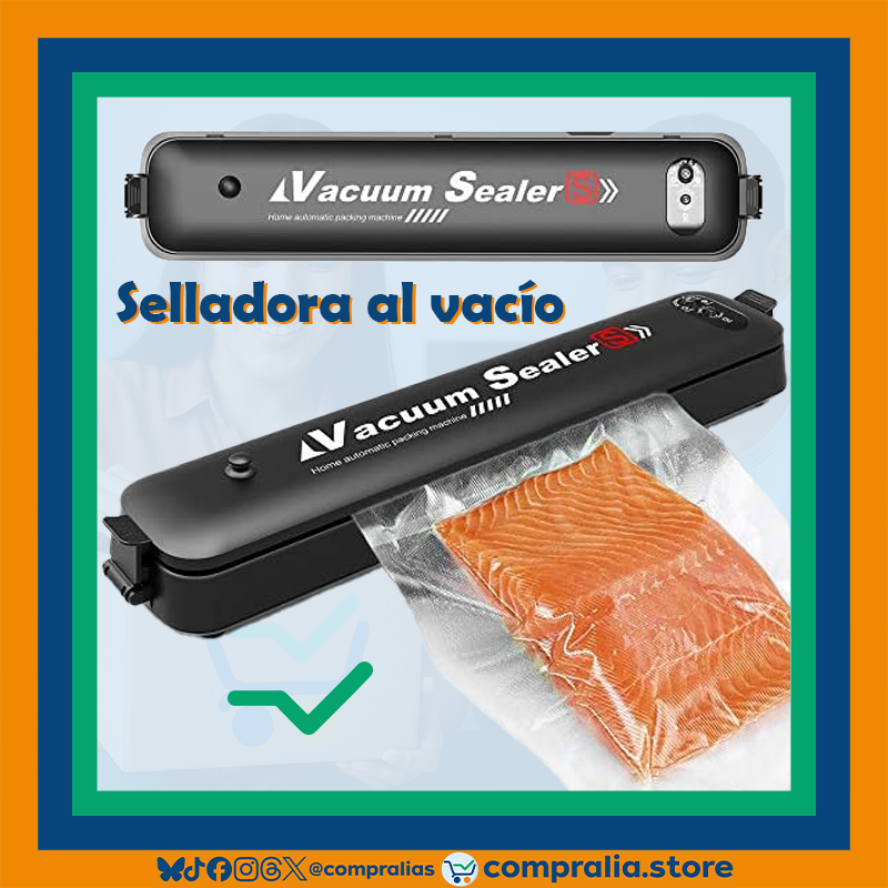Selladora al Vacío para Alimentos | Conservación Fresca y Sin Esfuerzo | Compacta y Automática