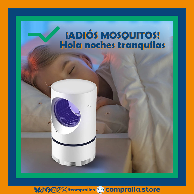 Lámpara Antimosquitos USB | Trampa Eléctrica Sin Químicos | Segura para Niños y Mascotas