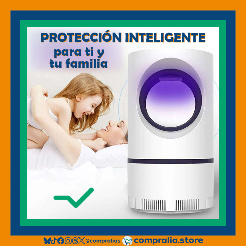 Lámpara Antimosquitos USB | Trampa Eléctrica Sin Químicos | Segura para Niños y Mascotas