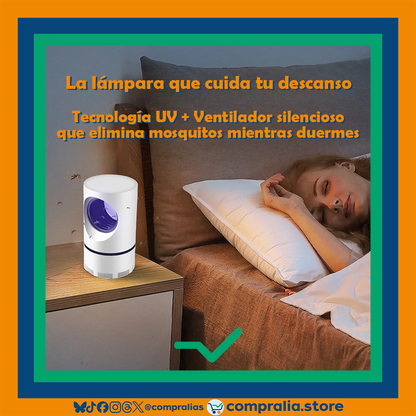 Lámpara Antimosquitos USB | Trampa Eléctrica Sin Químicos | Segura para Niños y Mascotas