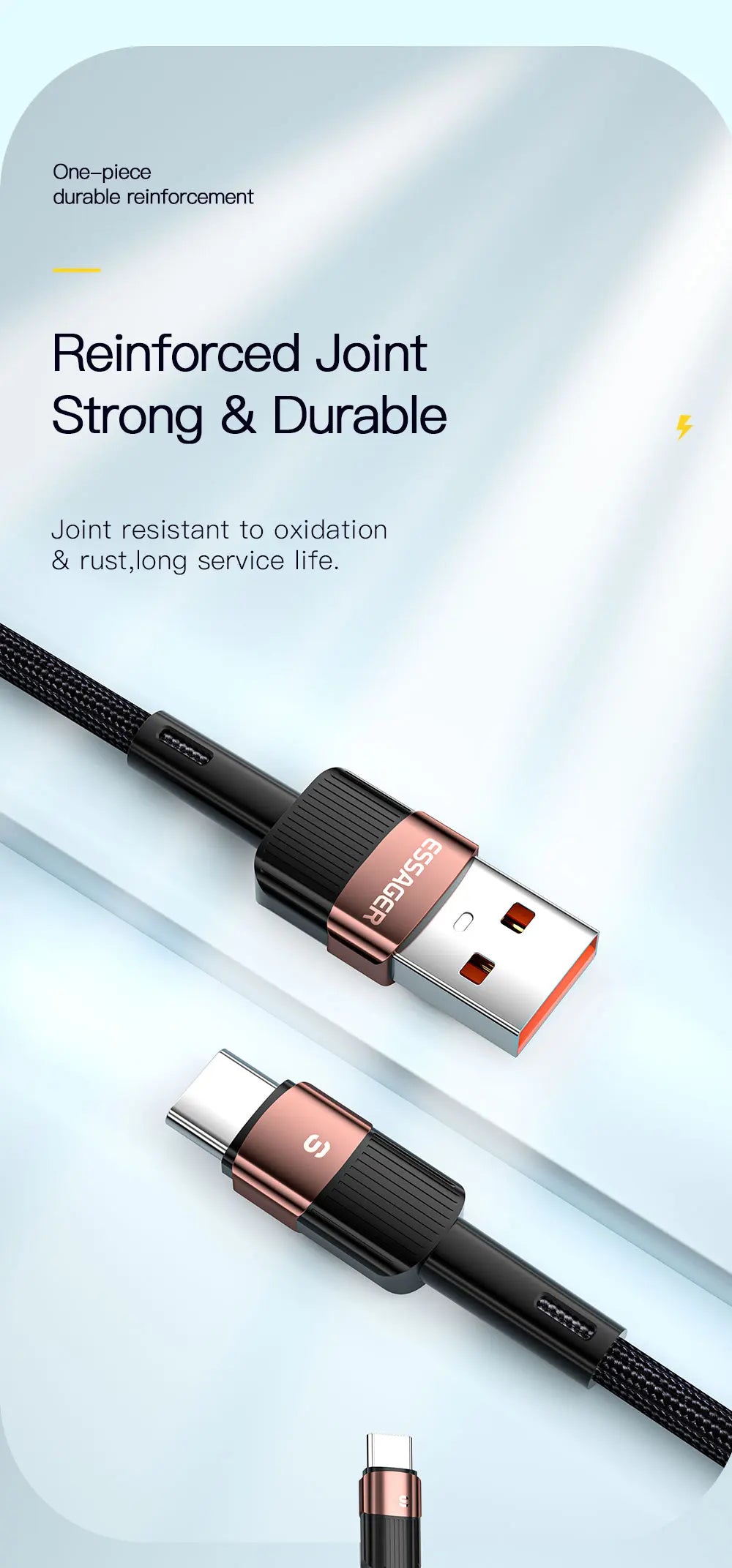Cable USB Tipo C Essager 7A 100W