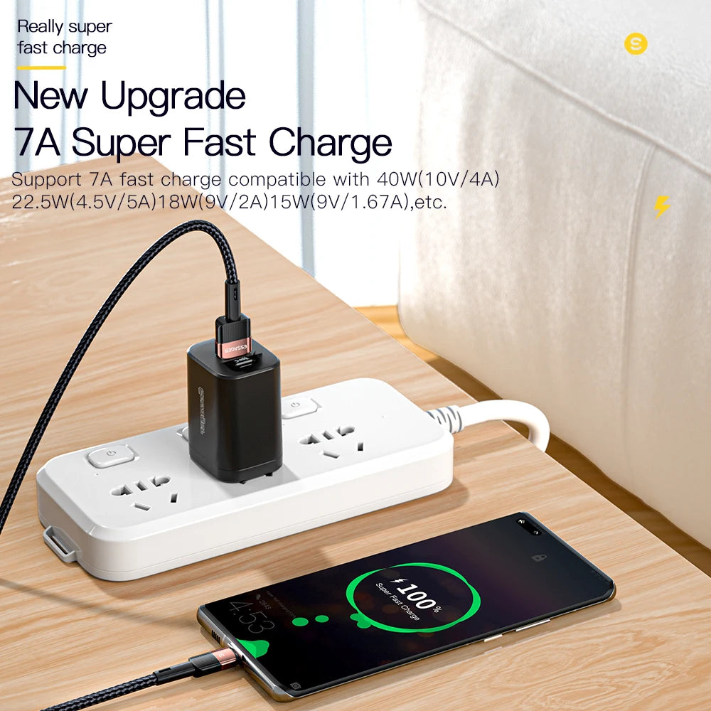 Cable USB Tipo C Essager 7A 100W