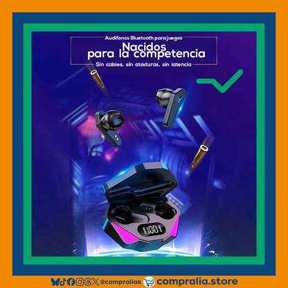 Audífonos Inalámbricos X15 TWS para Gaming | Bluetooth, Sonido HiFi 9D y Micrófono Integrado